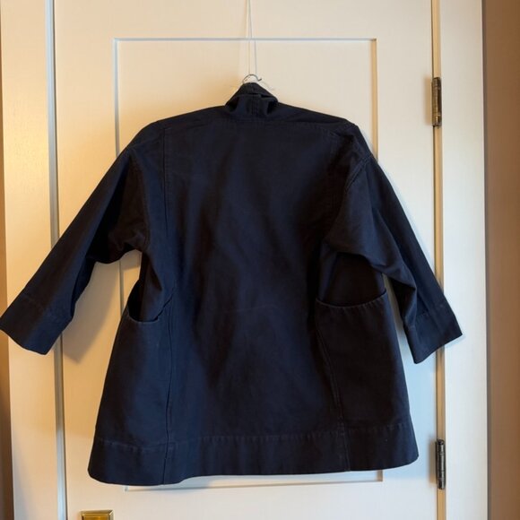 Elizabeth Suzann Clyde Cotton Canvas Jacket in Navy XS - Picture 5 of 9